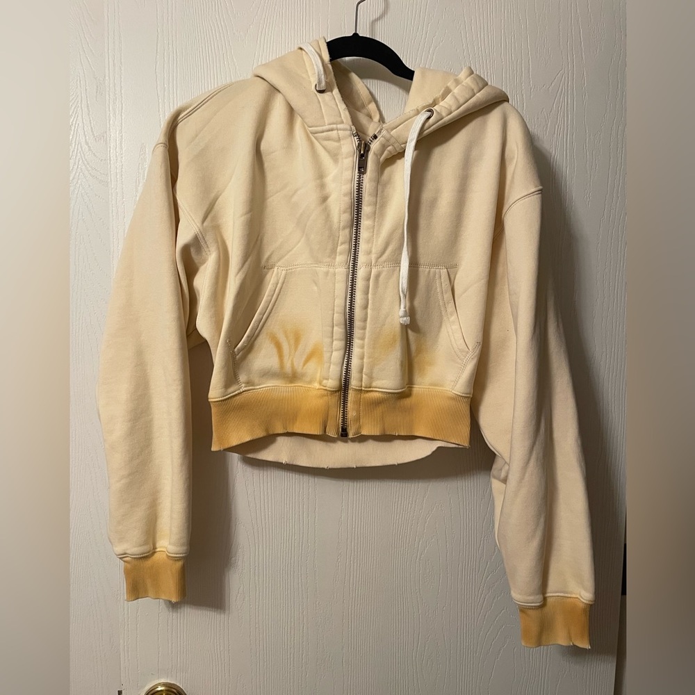 Free People Cropped Hoodie